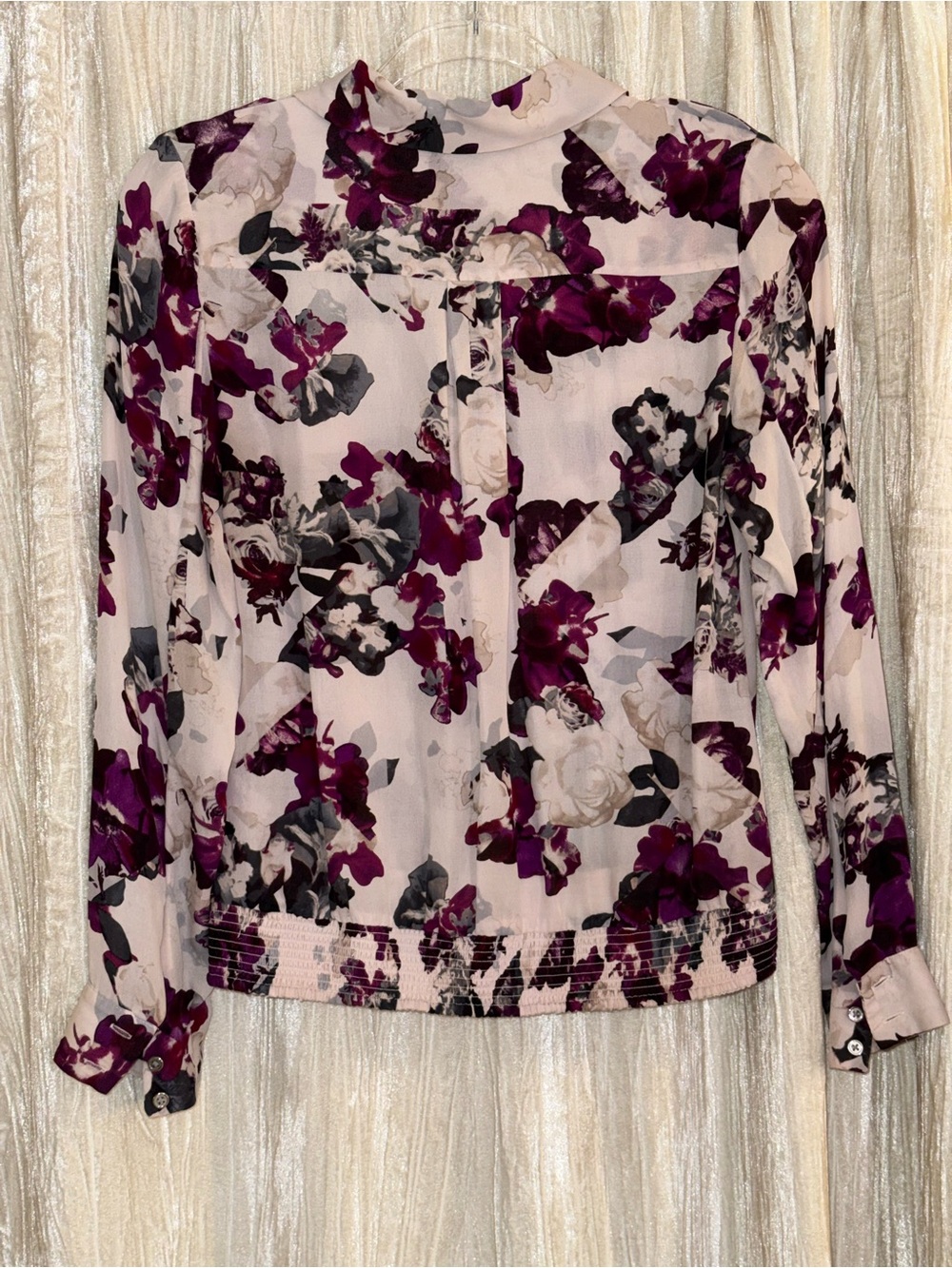 White House Black Market SILK Blouse size 2